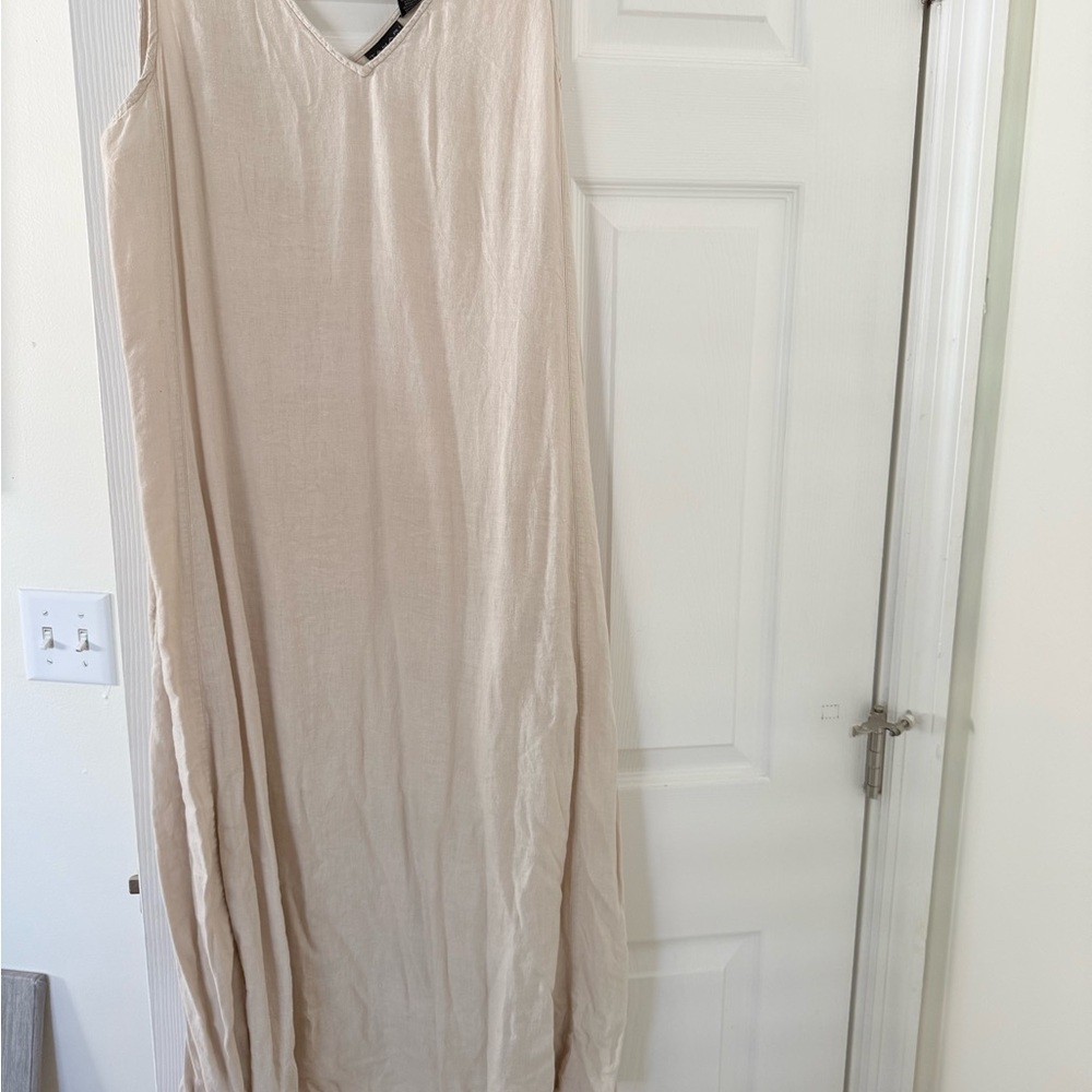 Tahari Beige Midi Dress
